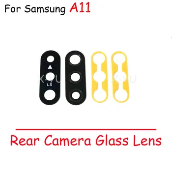 10PCS Para Samsung A01 A11 A21 A31 A41 A51 A71 M21 M31 Volta Lente Traseira da Câmera Tampa de Vidro Com Adesivo Adesivo de Peças de Reparo