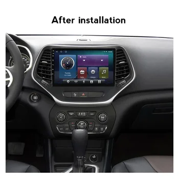 Android 11 auto-Rádio Estéreo para Jeep Cherokee 5 KL de 2014 - 2018 Multimídia Vídeo Player de Navegação GPS Não 2 Din Chefe da Unidade DSP RDS