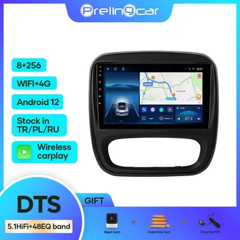 Android 12 Para Renault Traffic 2015-2019 Opel Vivaro 2015 Carro Monitor Carplay RDS GPS Embutido Rádio 2din Player 5.1 DTS Multimídia