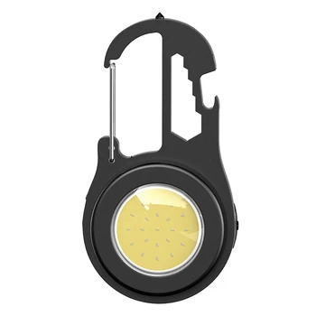 BORUiT Mini Lanterna Portátil Multi-função da ESPIGA do Floodlight ao ar livre-Tipo C Recarregável Luz do Keychain do Trabalho de Emergência Flashligh