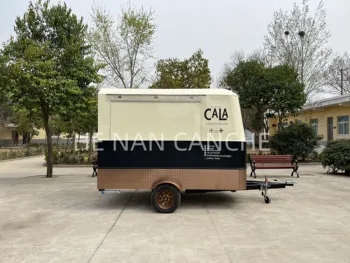 Cachorro-quente e café carrinho catering caminhão rápido, carrinhos de comida trailers móveis