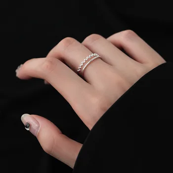 Dupla Camada de Anéis Para as Mulheres, Menina, Moda Jóias Senhora de Presente de Casamento do Partido Anillos Mujer jz706