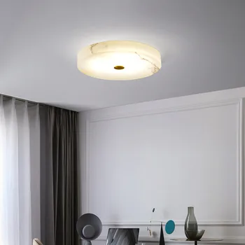 High-end de mármore luz de teto modernas, simples ronda o quarto de luz Nórdica estilo minimalista quarto luzes decorativas