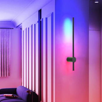 Moderno e Minimalista RGB Parede de Luz App Switch Linha de Controle Remoto Lâmpada para Sala de estar, Corredor, Escadas, Quarto de Cabeceira