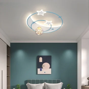 Pingente Luzes LED Moderna Lustre Para Quarto Principal Estudo de Vida de Garoto Quarto Interior Deco Iluminação Criativa de Design de Lâmpada de Teto