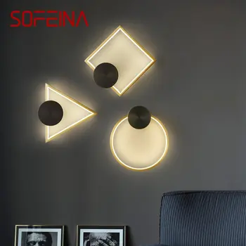 SOFEINA Padrão Geométrico Lâmpada de Parede LED, 3 Cores de Interior Candeeiro de Luz Criativas de Decoração para Home Sala Quarto