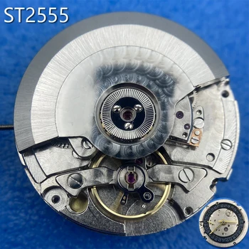 Tianjin Gaivota ST2555 Cronógrafo Movimento Mecânico ST25 Série com Preto Datewheel Padrão Mecanismo automático Mod Parte