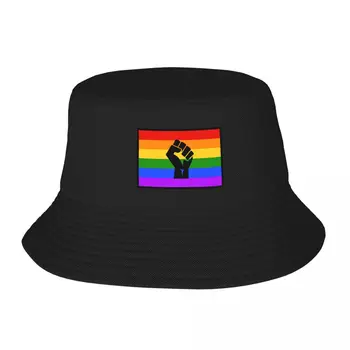Unisex Chapéu de Balde Preto Vidas Importa BLM Orgulho de Piquenique Headwear de Férias Pescador Chapéus LGBT arco-íris Ispoti Presente de Aniversário Ideia