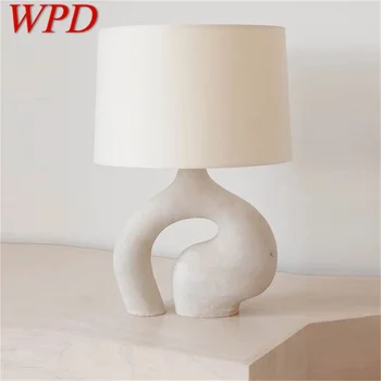WPD Branco Criativo Tabela Lâmpada de Mesa Contemporânea Resina DIODO emissor de Luz para a Vida em Casa de Cama, Decoração do Quarto