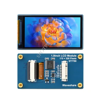 1.9 polegadas LCD Módulo de 170×320 de Resolução de Interface SPI IPS 262K Cores da tela para Arduino/STM32/Raspberry Pi