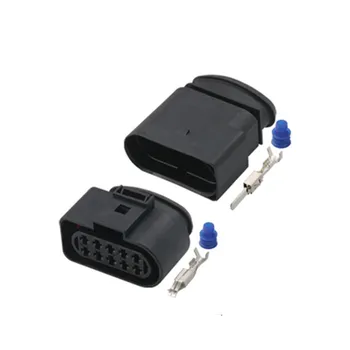 10 Pin/Forma Polig Farol/Farol Conector Plug Elétricos Automotivos STECKER Para AUDI, Volkswagen, SKODA 1J0973735 1J0973835