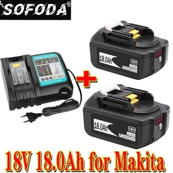 100% BL1860 Recarregável da Bateria 18 V 18000mAh de íon de Lítio para Makita Bateria 18v BL1840 BL1850 BL1830 BL1860B LXT 400+carregador