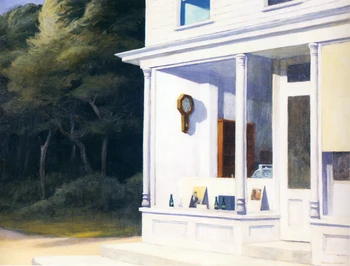 100% feito à mão Pintura a Óleo reprodução em tela de linho,Sete A. M.,1948 por Edward Hopper,de Alta Qualidade