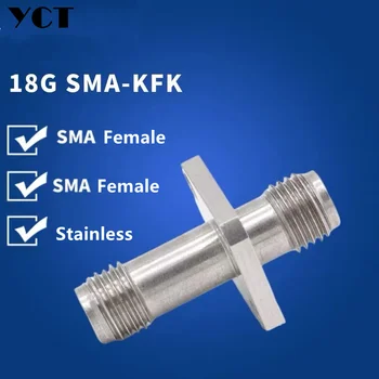 18G de RF conector sma-kfk 6G sma-kkf SMA flange fêmea-fêmea fixa conector do adaptador frete grátis