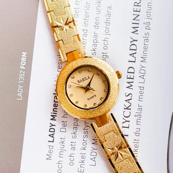 2022 nova watch mulheres relógio de ouro retro padrão pequeno e requintado impermeável ouro 24K relógio Japonês movimento para a namorada