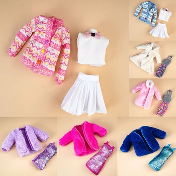 2023 Novo Estilo Étnico Casaco de Inverno de 30cm das Roupas Terno De 11,5 Polegadas Boneca Acessórios de Vestir Brinquedos para Meninas