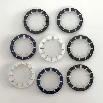31,8 MM Mostrador do Relógio Relógio Acessórios Azul Preto Branco Transparente Esqueleto Estrela de Discagem para NH70 Movimento