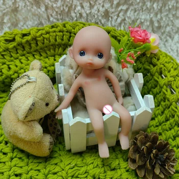 6-polegadas Reborn Baby Mini Menina de Corpo Inteiro de Silicone Mini Boneca de Presente de Natal