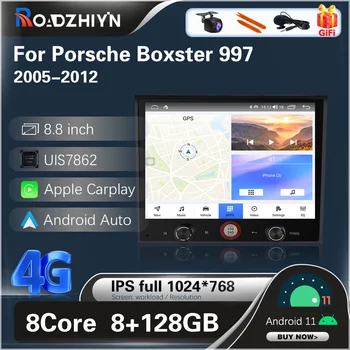 8.8 polegadas Para a Porsche Boxster 997 2005-2012 Carro Player Multimídia GPS de Navegação de Rádio Estéreo Android 11 8+128G Carplay 4G DSP