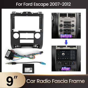 9 Polegadas de Rádio de Carro Fáscia para Ford Escape Wingtiger / MAZDA Tribute 2007-2012 Android Moldura do Painel de Vídeo Leitor de Áudio de Painel