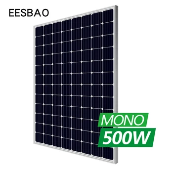 96 individuais painéis solares 500W 520W 530W 540W 550W fábrica de módulos fotovoltaicos de vendas diretas híbrido de energia do painel de sistema