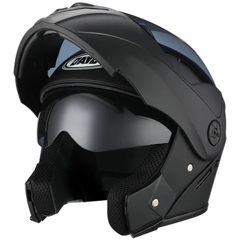 A nova Moto capacete full face de corrida de moto, capacete com Dupla viseira de sol das Mulheres o homem levante a casco moto capacete o capacete leme