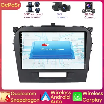A Qualcomm Snapdragon sem Fio Carplay auto-Rádio Leitor de Multimídia Para Suzuki Vitara 2014 - 2018 Navegação GPS Android Bluetooth