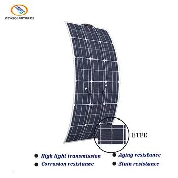 Aikeao de Alta eficiência 4BB solar, célula FOTOVOLTAICA para 110W 18V ETFE Semi-Flexível painel fotovoltaico