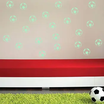 Brilhante futebol adesivo decorativo Crianças do Berçário Quarto Arte de Parede Adesivos