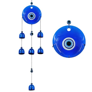 BWINKA Criativo Sorte Azul do Olho Mau, Sinos de Vento Decoração para a Casa, Jardim Pátio de Decoração e Bênção