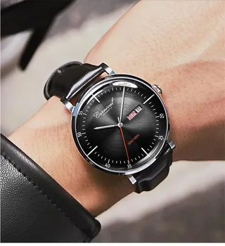 CARNAVAL Relógios de Homens Mecânico Automático com Pulseira de Couro Impermeável do Esporte Relógio de Design de Moda, Homens relógio de Pulso