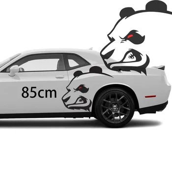 Carro de PVC Modificação Exterior Raiva Panda Chefe de Design Criativo Animal Adesivos de Carro de Modelagem de Vinil Impermeável Adesivos de carros