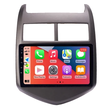 Carro do Leitor Multimídia Chevrolet Aveo 3 Sonic 2011 - 2013 CarPlay Android Auto Autoradio Rádio Estéreo GPS de Navegação