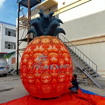 Construção de suspensão da decoração inflável do fruto do abacaxi brinquedo Para eventos ao ar livre publicidade