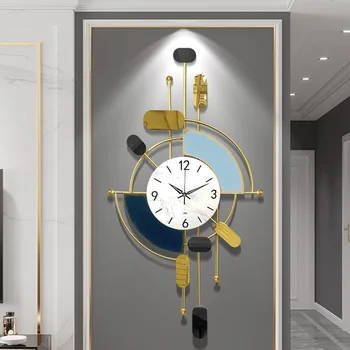 De Luxo Art-Relógio De Parede Sala De Estar Do Agregado Familiar Atmosfera Criativa De Parede Relógio