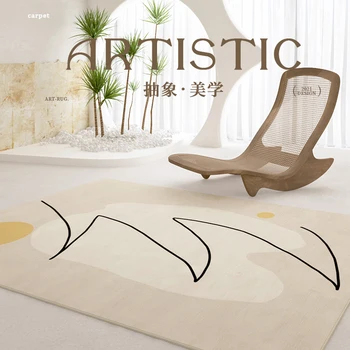Estilo japonês Tapetes para Sala de estar Moderna e Minimalista de Decoração do Quarto do Luxuoso Tapete de Casa Abstrato Tapete Engrossar Estudo Tapete