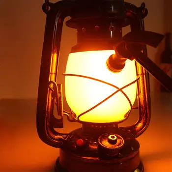 Estilo Vintage Óleo De Lanterna De Querosene Furacão Lâmpada De Pavio Acampamento De Suspensão De Luz Para Acampar Ao Ar Livre, Iluminação De Emergência Ferramentas De Vinta