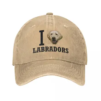 Eu Laboratório De Você Muito Labrador Retriever Amante Do Cão Da Sarja De Nimes, Bonés De Beisebol Chapéus De Alta Qualidade Snapback Chapéu Exterior Homens Mulheres Headwear
