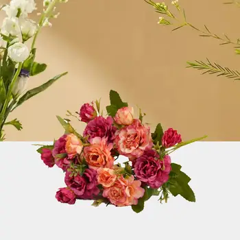 Fácil De Cuidados Atraente Azaléia Rhododendron Simulação Flor Clara Textura De Flores Artificiais Vívida Cena Layout