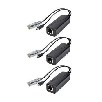 Gigabit PoE Divisor de 5V 2.4-Tipo C /DC5521/Micro USB Plugue de Alimentação do Separador de Efetivamente Proteger os Equipamentos Elétricos