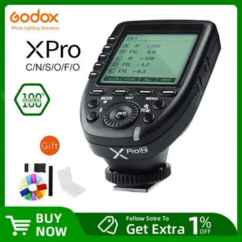 Godox Xpro-C Xpro-S Xpro-N Xpro-F Xpro-O Xpro-P 2,4 G TTL sem Fio Disparador Transmissor para Canon Sony Nikon, Fuji, Olympus, Pentax