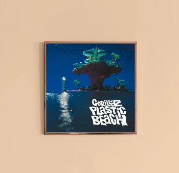 Gorillaz - Plastic Beach Música E Capa Do Álbum Cartaz Lona Impressão De Rap, Hip Hop, A Estrela Da Música Do Cantor Pintura De Parede Decoração