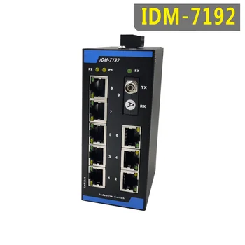 IDM-7192-FC1 Trilho DIN 9-Porta Industrial 100M Ethernet Switch 1 Óptico de 8 Elétrico Transceptor de Fibra