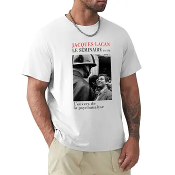 Jacques Lacan - L'envers de la psychanalyse T-Shirt Estética roupas gráficos t-shirt de verão tops de manga Curta tee homens