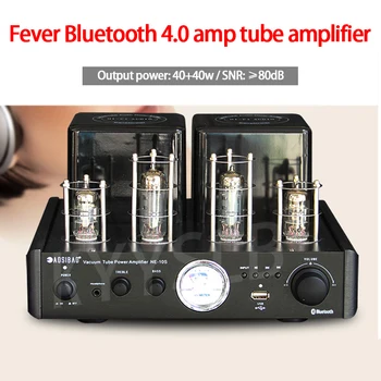 KYYSLB 40w*2 Febre Tubo Amplificador HIFI Bluetooth Casa de Som Áudio Tubo Amplificador U Disco sem perda de Decodificação