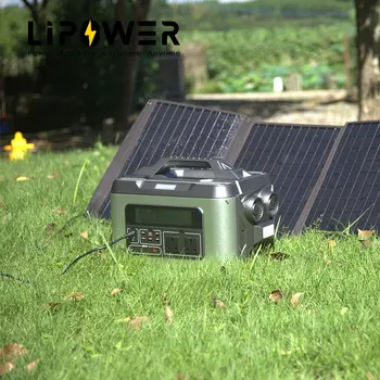 Lipower sistema de armazenamento de Energia gerador 2200W 22v 100000mAh Lifepo4 bateria solar exterior da estação de energia portátil