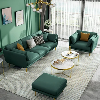 Luxo tecnologia pano de três pessoas, sofá pequeno porte Nórdicos, sala dupla em linha reta de látex sofá simples e moderno, descartável.