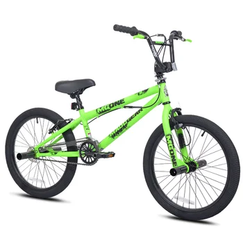 Madd Engrenagem de 20 polegadas do Menino de BMX Freestyle de Bicicleta, Verde Pesada Moldura de Aço Freestyle Cabo Detangler Sistema de Rotor