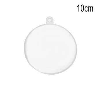 Marca Nova Bola de Natal Decoração de Natal de Plástico de 10 cm de Compras Transparente 12 cm 16 cm Doces de Natal Árvore de Natal