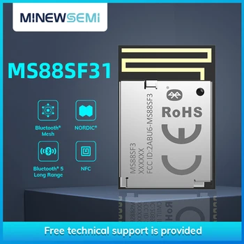 MinewSemi Bluetooth Low Energy nRF52840 Malha MS88SFB31 Ble Módulo com CE, FCC Certificação de BQB